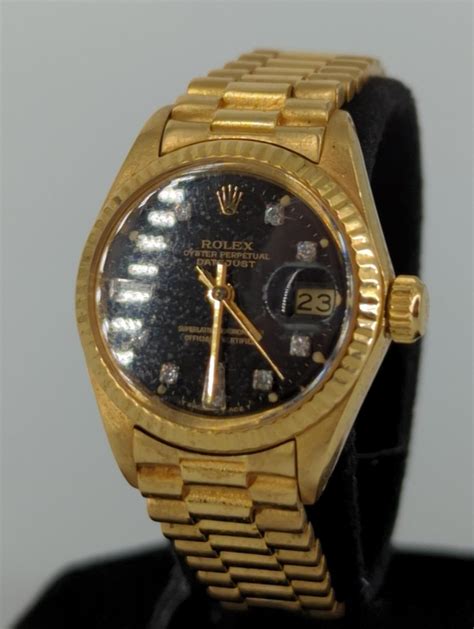 vintage rolex yellow face|rolex 18kt yellow gold.